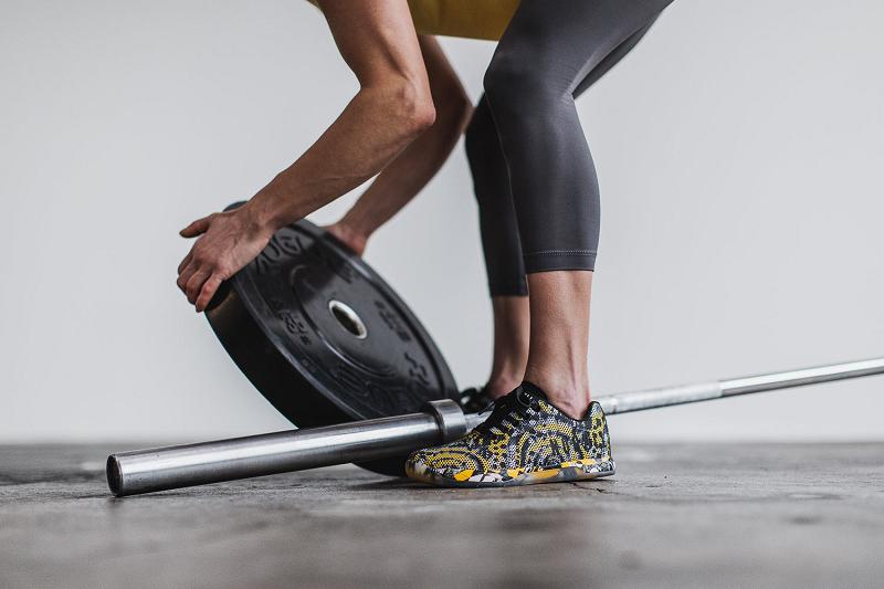 Women's Nobull Artists For Humanity Trainers Yellow | SG A2809H